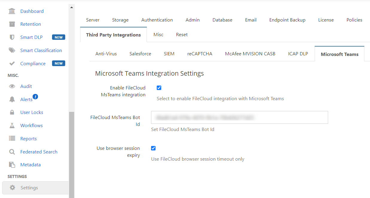 Server, Third Party Integrations, Microsoft Teams