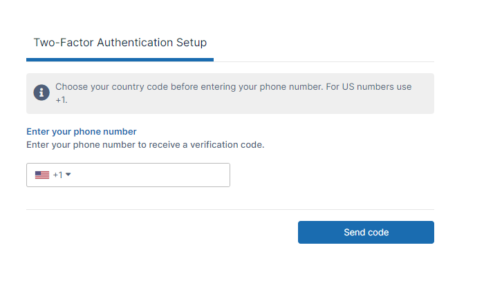 Get a verification code and sign in with two-factor authentication