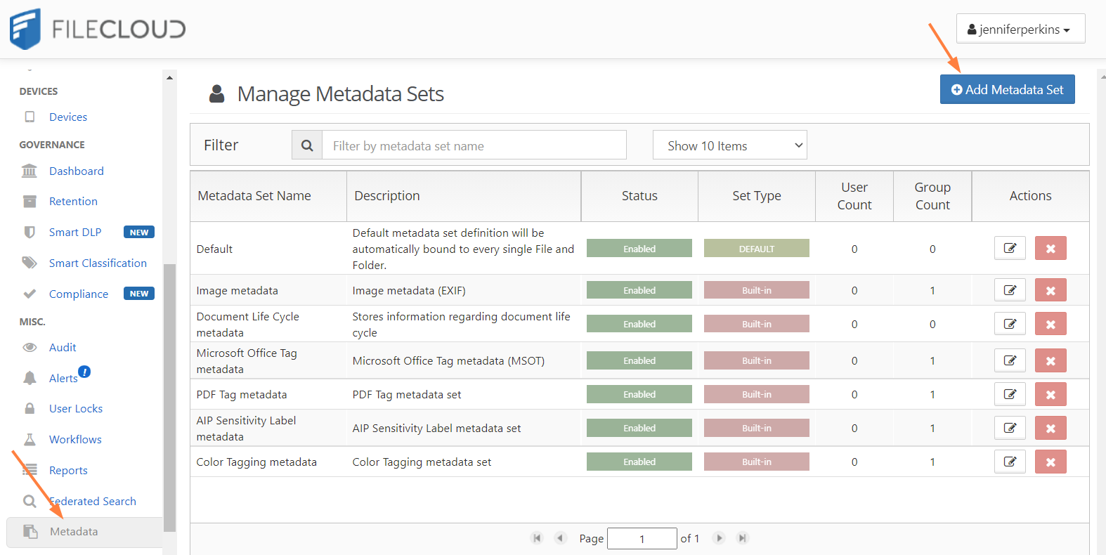 Creating Metadata