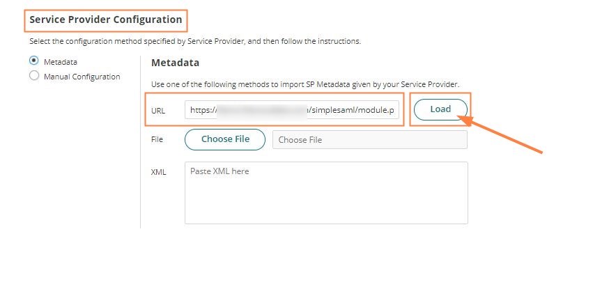 In Cyberark Web App Trust tab, Server Provider Configuration, Metadata selected