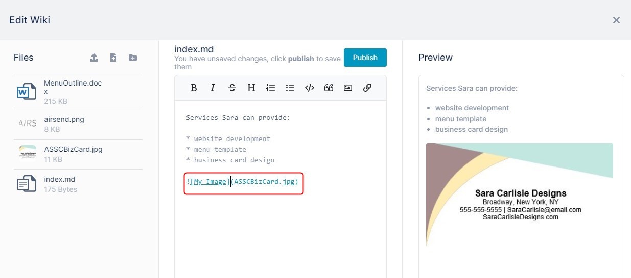 AirSend > Adding an image to a wiki page > ASImageInserted.jpg