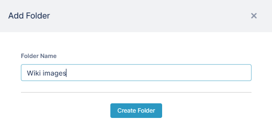 Add folder dialog box Add folder dialog box